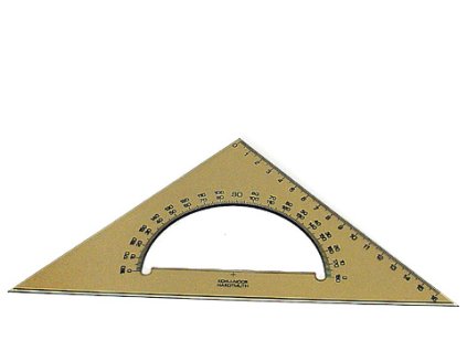 Trojúhelník s úhloměrem