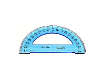 Úhloměr transparentní, malý