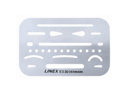 Šablona Linex ES30 gumovací