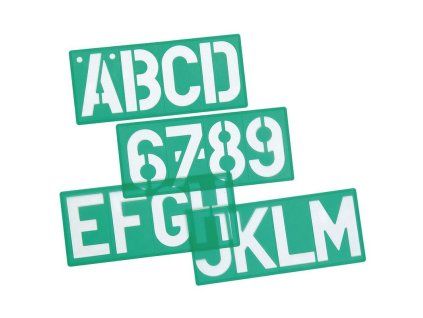 Šablona písmen a číslic 100 mm, Linex