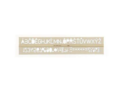 Šablona písmen 20 mm