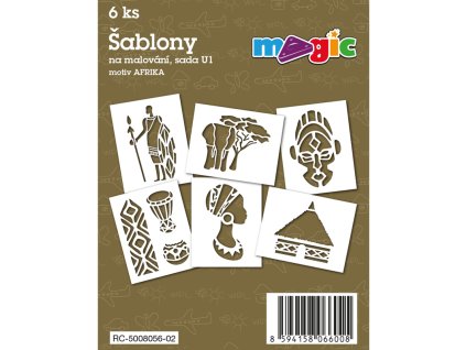 Šablony na malování MAGIC - Afrika