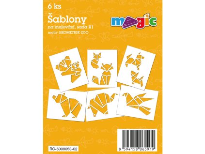Šablony na malování MAGIC - Geometrik Zoo