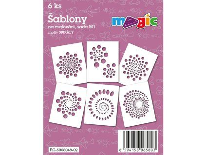 Šablony na malování MAGIC - Spirály