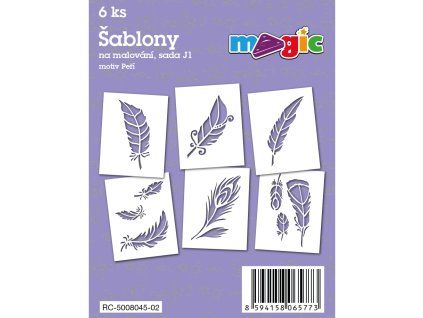 Šablony na malování MAGIC - Peří