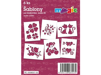 Šablony na malování MAGIC - Láska