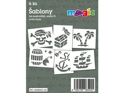 Šablony na malování MAGIC - Piráti