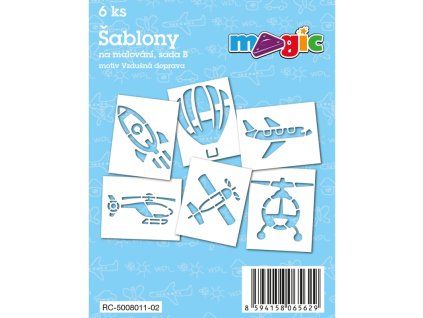 Šablony na malování MAGIC - Vzdušná doprava