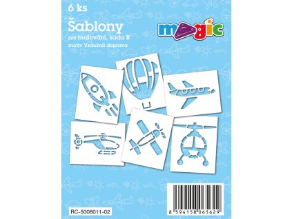 Šablony na malování MAGIC - Vzdušná doprava