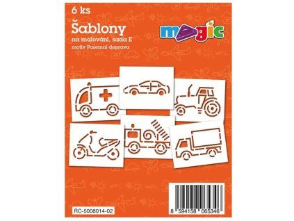 Šablony na malování MAGIC - Pozemní doprava