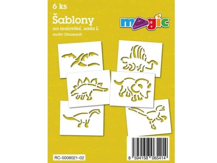 Šablony na malování MAGIC - Dinosauři
