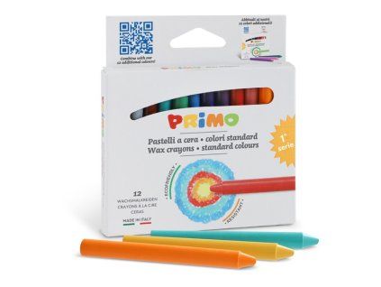 Voskovky Primo basic, 9 x 85 mm, 12 barev