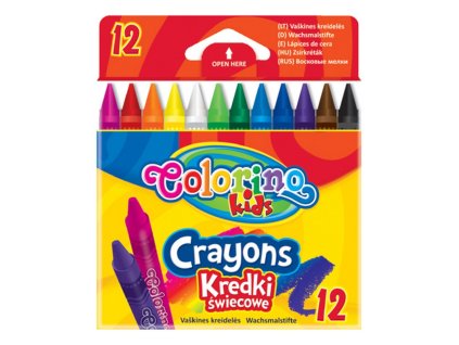 Voskovky Colorino, 12 barev, kulaté