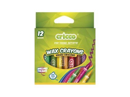 Voskovky Cricco školní, 12 barev