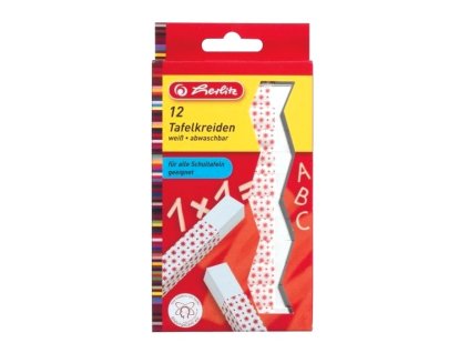 Křídy Herlitz bílé, 12 ks