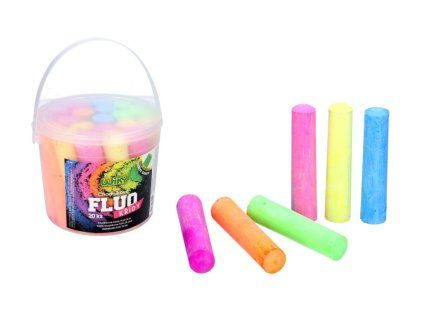 Křídy na chodník FLUO, 20 ks