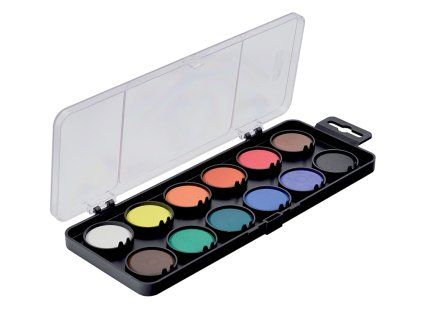 Vodové barvy 12 barev, velké