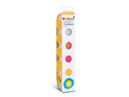 Temperové barvy PRIMO Metallic, 6 x 25 ml