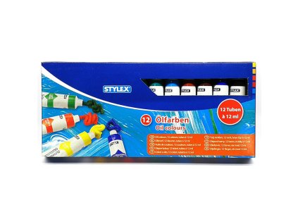 Sada olejových barev Stylex, 12 barev