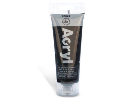 Akrylová barva PRIMO černá, 75 ml