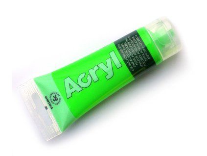 Akrylová barva PRIMO fluo zelená, 75 ml