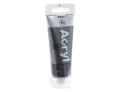Akrylová barva PRIMO metalická černá, 75 ml