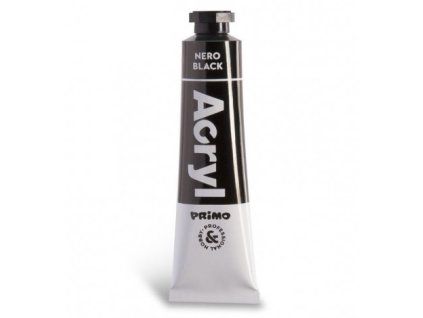 Akrylová barva PRIMO černá, 18 ml