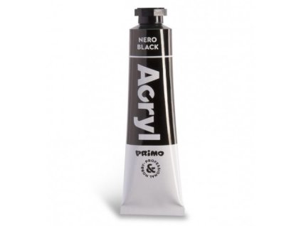 Akrylová barva PRIMO černá, 18 ml