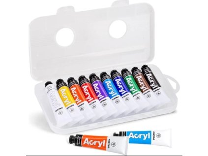Sada akrylových barev Primo, 10 barev x 18 ml