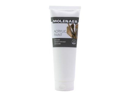 Akrylová barva Molenaer bílá, 250 ml