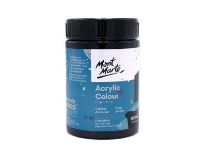 Akrylová barva Mont Marte černá, 300 ml