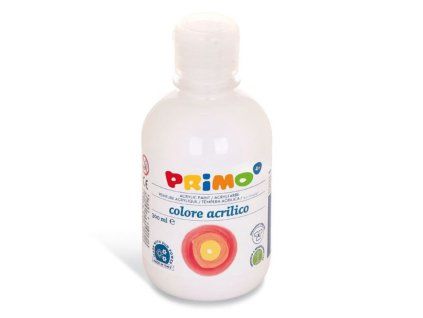 Akrylová barva PRIMO bílá, 300 ml