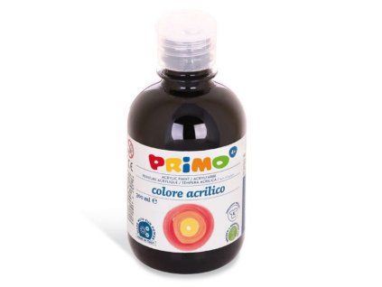 Akrylová barva PRIMO černá, 300 ml