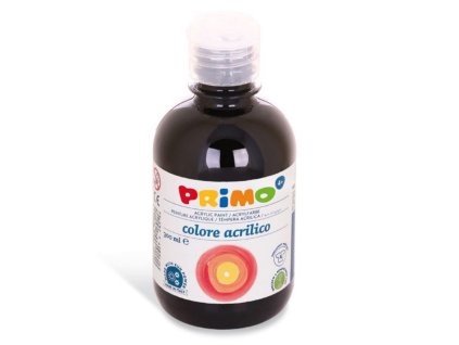 Akrylová barva PRIMO černá, 300 ml