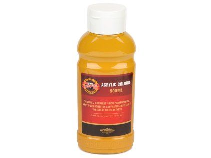 Akrylová barva 500ml, okrová
