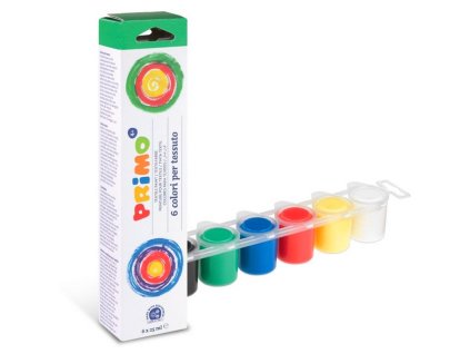 Barvy na textil PRIMO, 6 x 25 ml