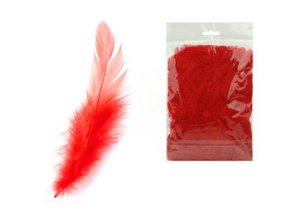 Peří červené, 10 g