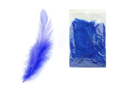 Peří tmavě modré, 10 g