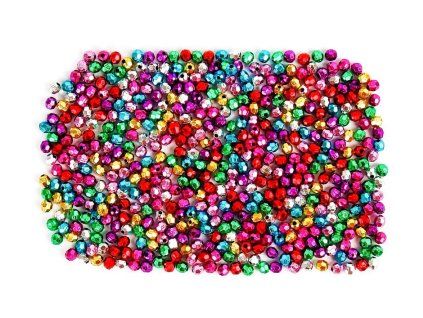 Korálky 5 mm metalické, 40 g