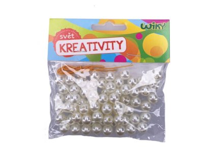 Korálky perly s provázkem, 35 g