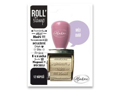 Otočné razítko Aladine ROLL Stamp s nápisy - Můj diář