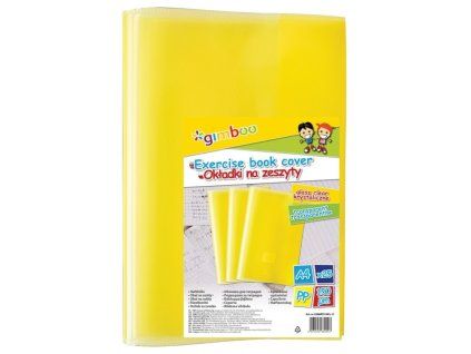 Obal na sešit A5 pevný, žlutý