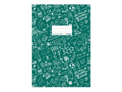 Obal na sešit A5 Schooldoo, tmavě zelený