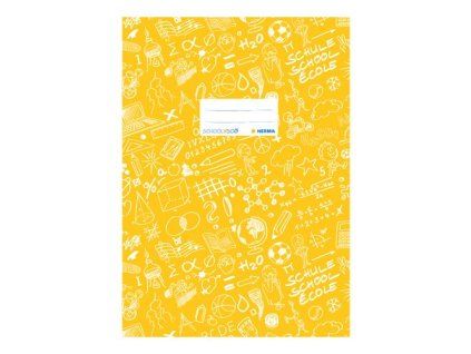 Obal na sešit A5 Schooldoo, žlutý