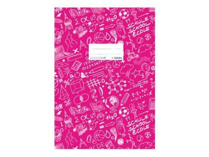 Obal na sešit A4 Schooldoo, tmavě růžový