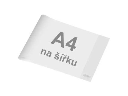 Obal na sešit A4 na šířku, 215 x 605 mm