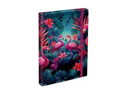 Box na sešity A4 Plameňáci