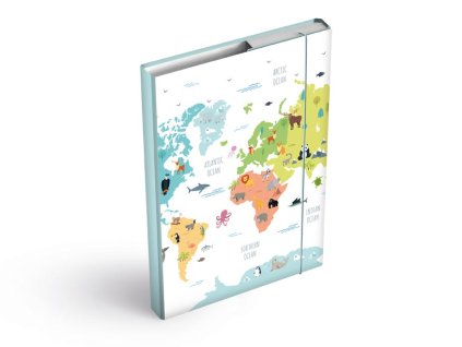 Box na sešity A4 Maps