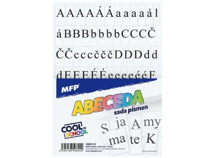 Abeceda, písmena pro 1.třídu, 40 mm