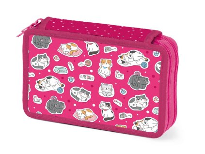 Penál dvoupatrový Cats